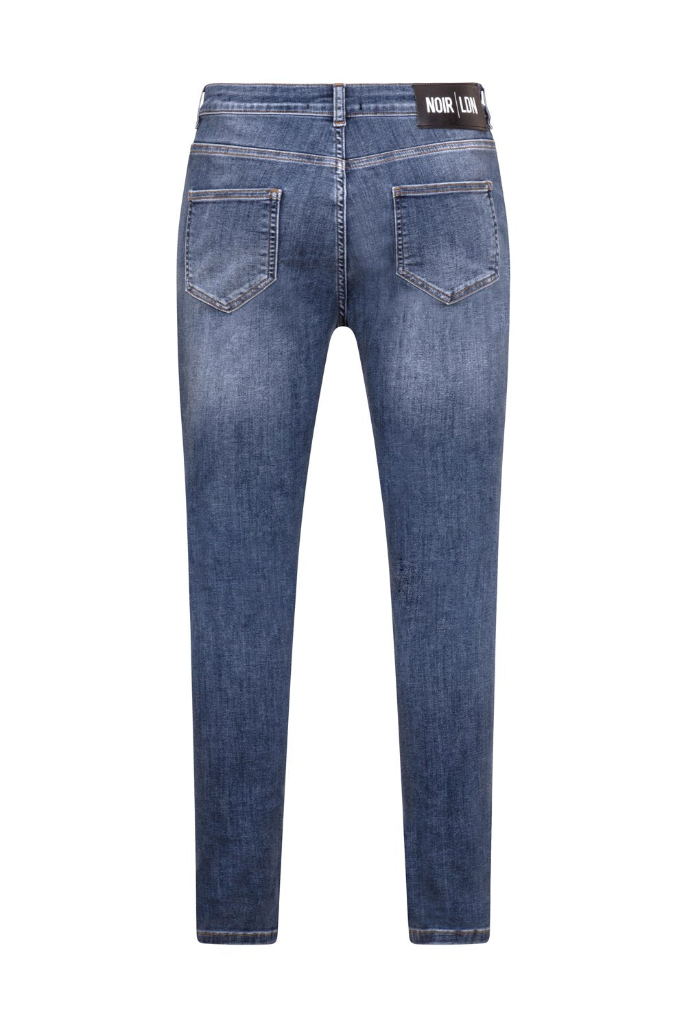 BLUE DISTRESSED JEANS - NOIR | LDN