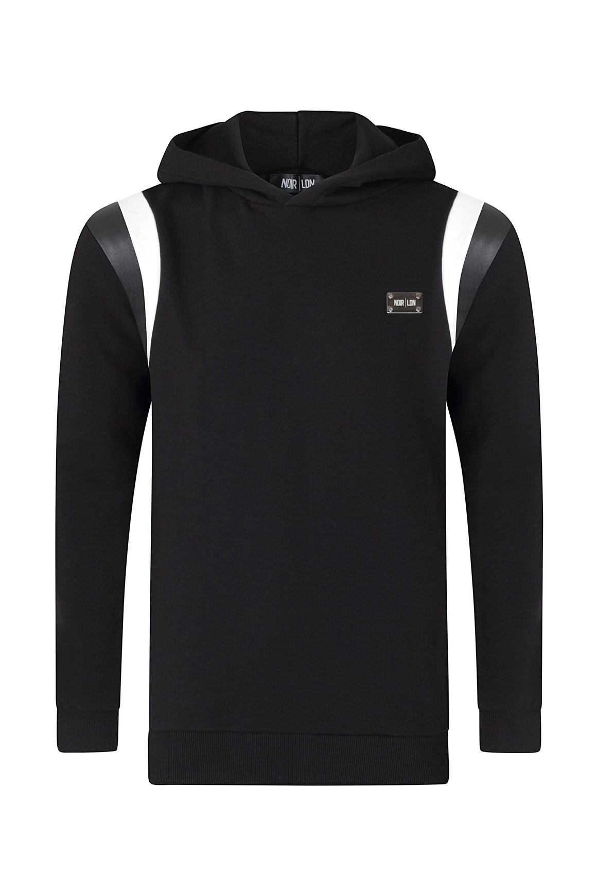 Feature Leather Hoodie