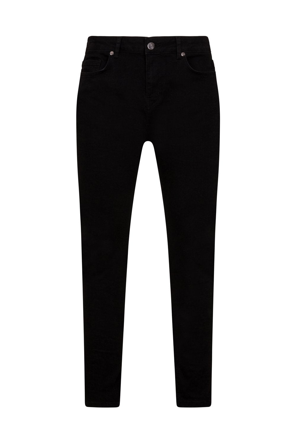 BLACK NON  DISTRESSED JEANS - NOIR | LDN