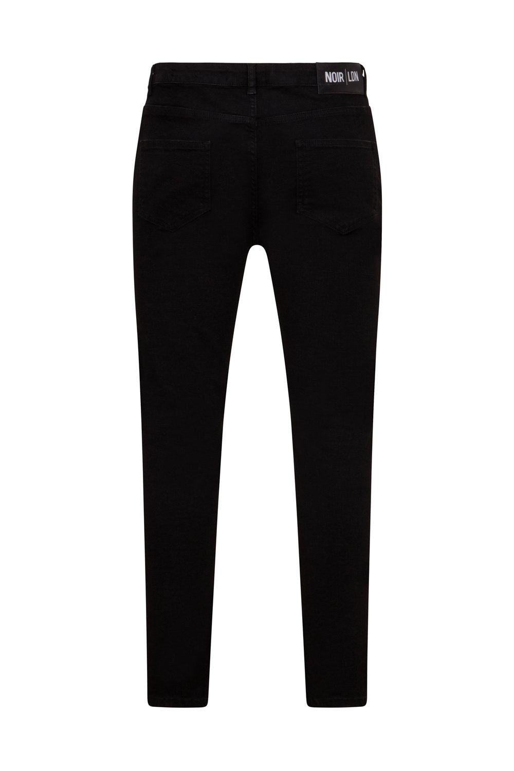 BLACK NON  DISTRESSED JEANS - NOIR | LDN
