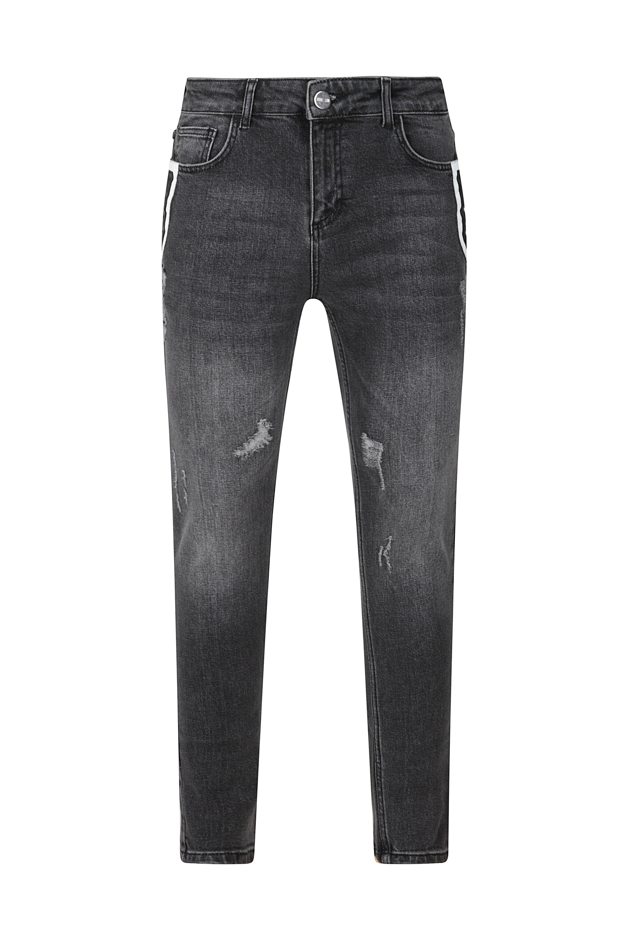 DENIM LETHAN PANEL JEANS - NOIR | LDN