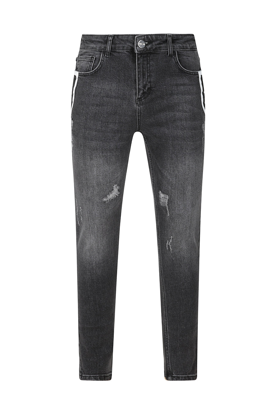 DENIM LETHAN PANEL JEANS - NOIR | LDN