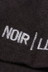 BLACK SUEDE ZIP T-SHIRT - NOIR | LDN