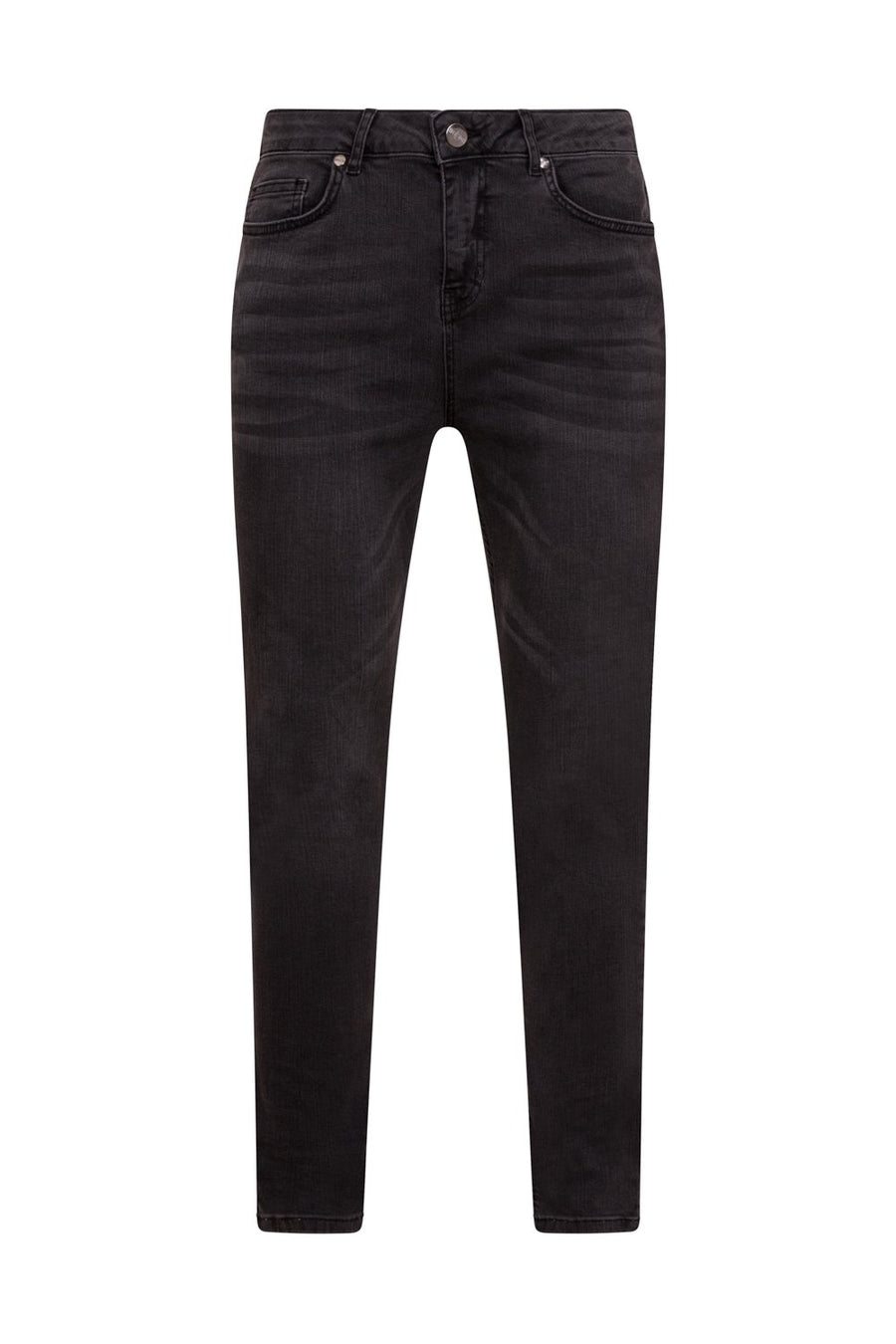 GREY NON DISTRESSED JEANS - NOIR | LDN