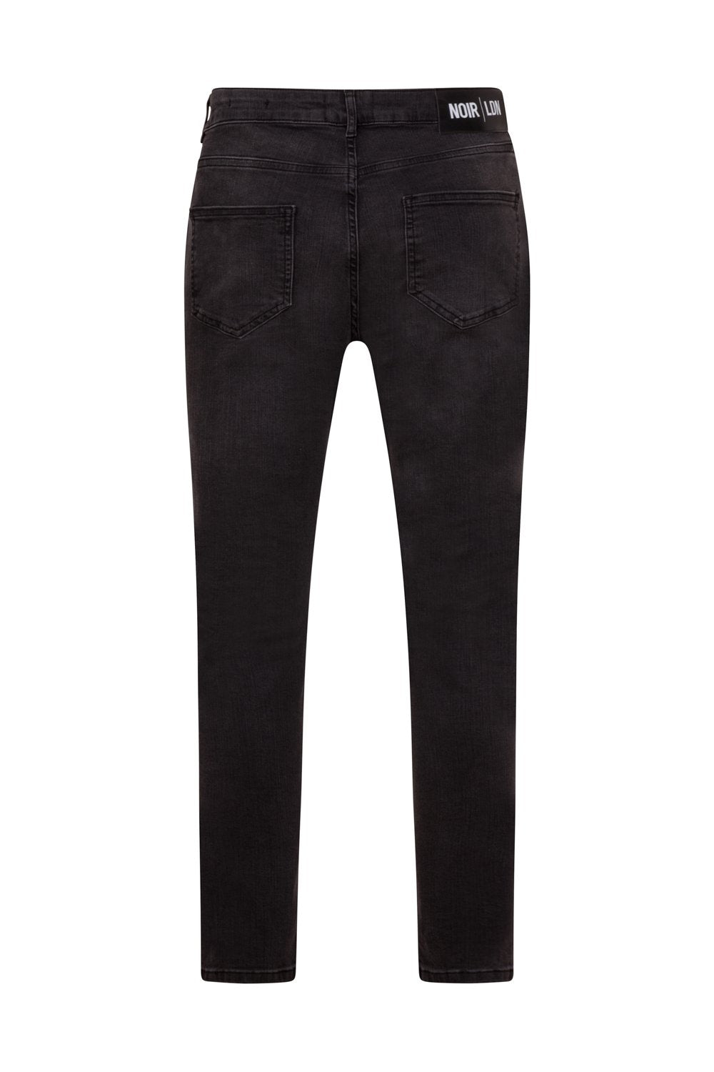 GREY  DISTRESSED JEANS - NOIR | LDN