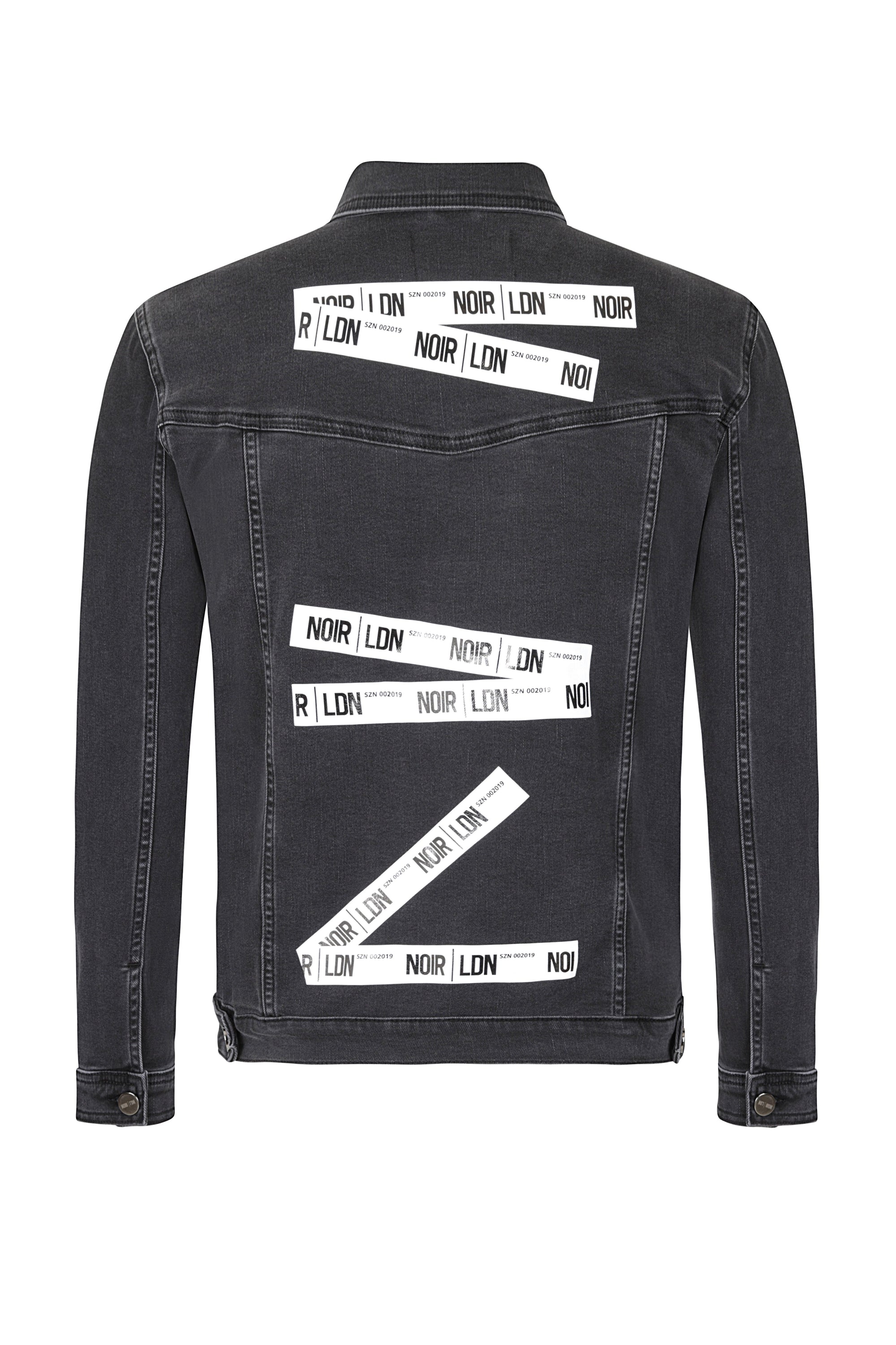 GREY TAPE DENIM JACKET