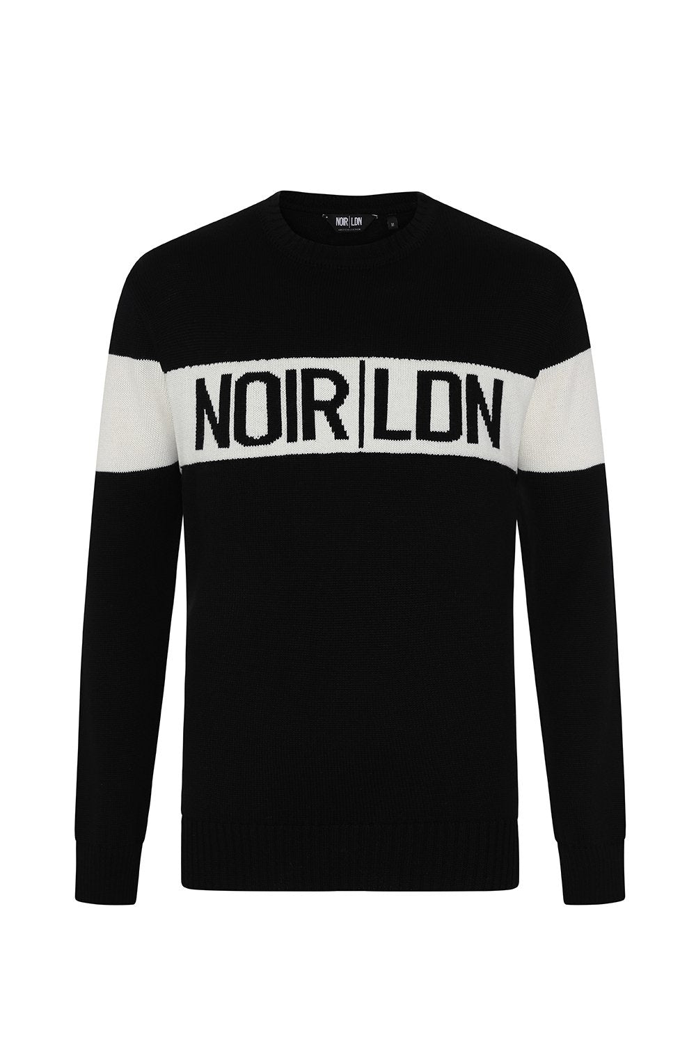BLACK AND WHITE PANEL JUMPER - NOIR | LDN
