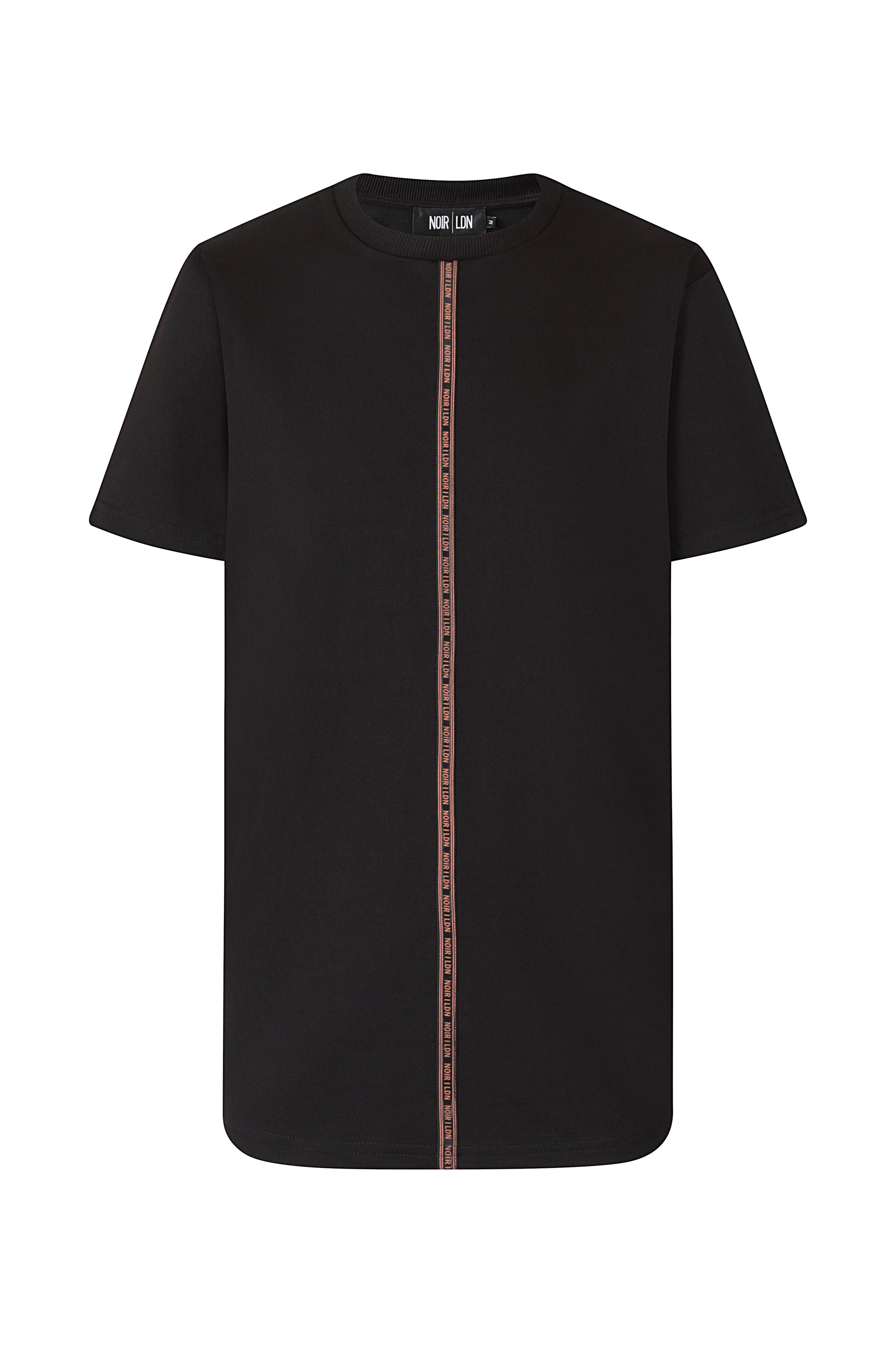 Black-orange-t-shirt